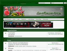 Tablet Screenshot of das-pflanzen-forum.de